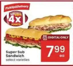 Albertsons Super Sub Sandwich offer