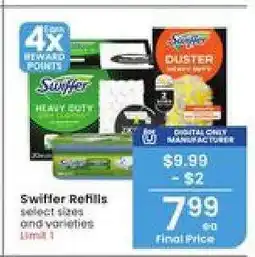 Albertsons Swiffer Refills offer
