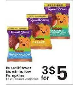 Albertsons Russell Stover Marshmallow Pumpkins offer