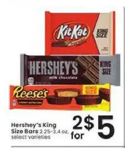 Albertsons Hershey's King Size Bars offer