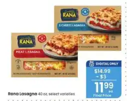 Albertsons Rana Lasagna offer