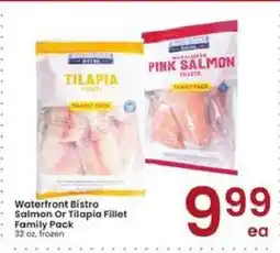 Albertsons Waterfront Bistro Salmon Or Tilapia Fillet Family Pack offer