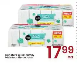 Albertsons Signature Select Family Pack Bath Tissue offer