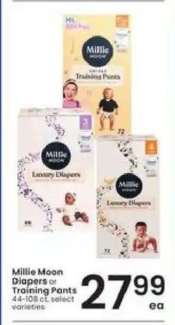 Albertsons Millie Moon Diapers or Training Pants offer