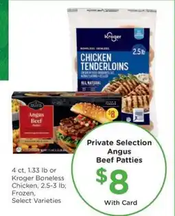 Kroger Private Selection Angus Beef Patties offer