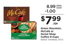 Kroger Green Mountain, McCafé or Donut Shop Coffee K-Cups offer
