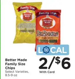Kroger Better Made Family Size Chips offer
