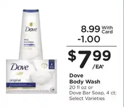 Kroger Dove Body Wash offer