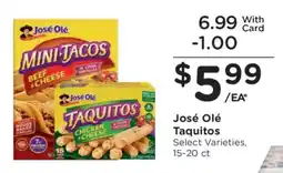 Kroger Jose Ole' Taquitos offer