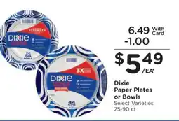 Kroger Dixie Paper Plates or Bowls offer