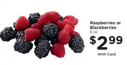 Kroger Raspberries or Blackberries offer