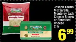 Super King Markets Joseph Farms Mozzarella, Monterey Jack Cheese Blocks or Shredded Cheese offer