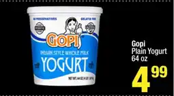 Super King Markets Gopi Plain Yogurt offer
