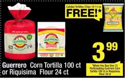 Super King Markets Guerrero Corn Tortilla 100 ct or Riquisima Flour 24 ct offer