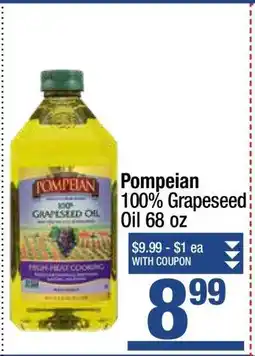 Super King Markets Pompeian 100% Grapeseed Oil 68 oz offer