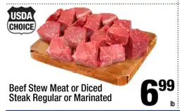 Super King Markets Beef Stew Meat or Diced Steak offer