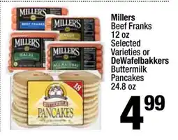 Super King Markets Millers Beef Franks offer