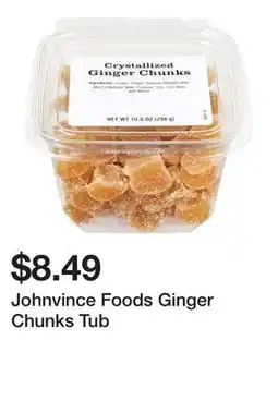 Wegmans Johnvince Foods Ginger Chunks Tub offer