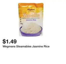 Wegmans Wegmans Steamables Jasmine Rice offer
