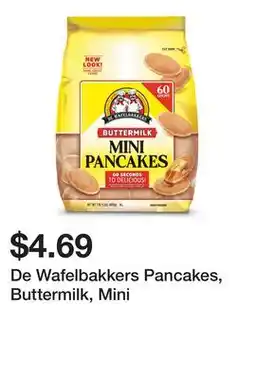Wegmans De Wafelbakkers Pancakes, Buttermilk, Mini offer