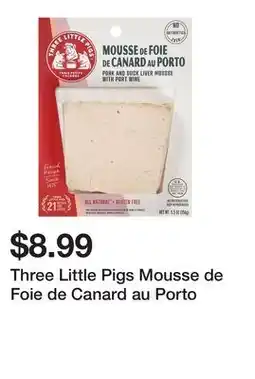 Wegmans Three Little Pigs Mousse de Foie de Canard au Porto offer