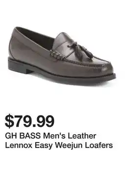 Marshalls GH BASS Men's Leather Lennox Easy Weejun Loafers offer