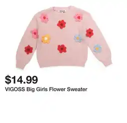 Marshalls VIGOSS Big Girls Flower Sweater offer