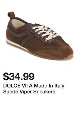 Marshalls DOLCE VITA Made In Italy Suede Viper Sneakers offer