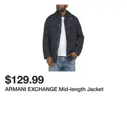 Marshalls ARMANI EXCHANGE Mid-length Jacket offer