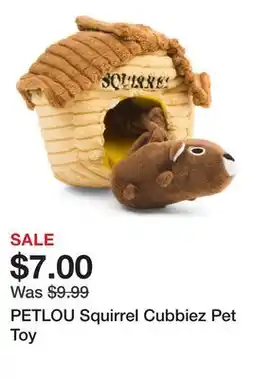 Marshalls PETLOU Squirrel Cubbiez Pet Toy offer