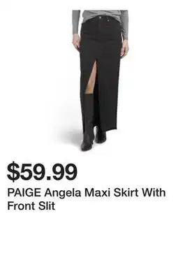 Marshalls PAIGE Angela Maxi Skirt With Front Slit offer
