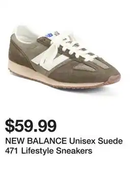 Marshalls NEW BALANCE Unisex Suede 471 Lifestyle Sneakers offer