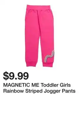 Marshalls MAGNETIC ME Toddler Girls Rainbow Striped Jogger Pants offer