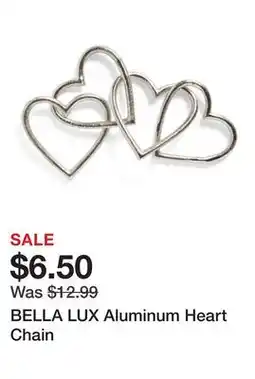 Marshalls BELLA LUX Aluminum Heart Chain offer