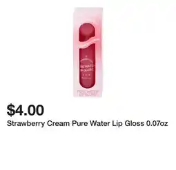 Five Below Strawberry Cream Pure Water Lip Gloss 0.07oz offer