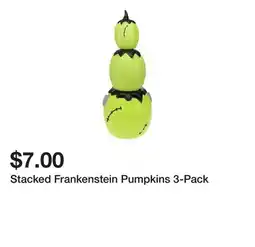 Five Below Stacked Frankenstein Pumpkins 3-Pack offer
