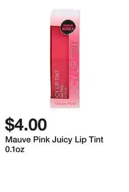 Five Below Mauve Pink Juicy Lip Tint 0.1oz offer