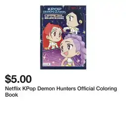 Five Below Netflix KPop Demon Hunters Official Coloring Book offer