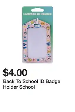 Five Below Back To School ID Badge Holder School offer