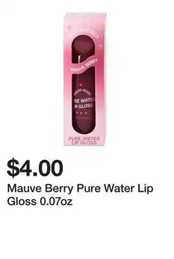 Five Below Mauve Berry Pure Water Lip Gloss 0.07oz offer
