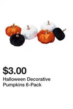 Five Below Halloween Decorative Pumpkins 6-Pack offer
