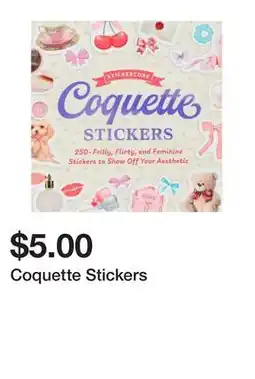 Five Below Coquette Stickers offer