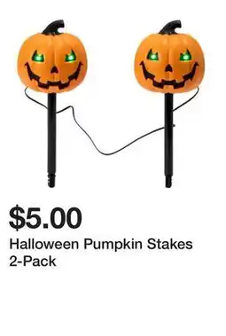 Five Below Halloween Pumpkin Stakes 2-Pack offer
