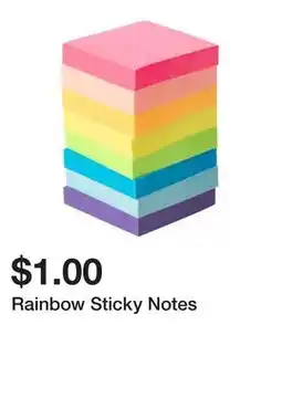 Five Below Rainbow Sticky Notes offer