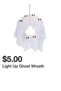 Five Below Light Up Ghost Wreath offer