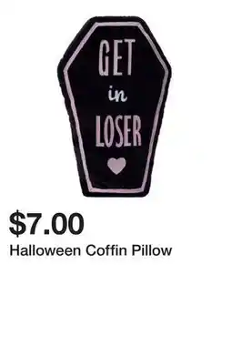 Five Below Halloween Coffin Pillow offer