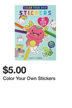 Five Below Color Your Own Stickers offer