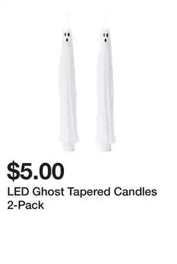 Five Below LED Ghost Tapered Candles 2-Pack offer