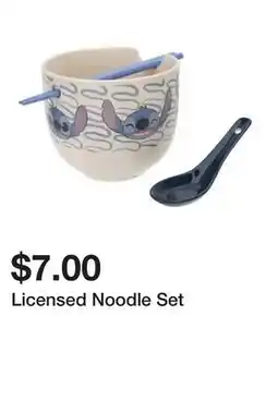 Five Below Licensed Noodle Set offer