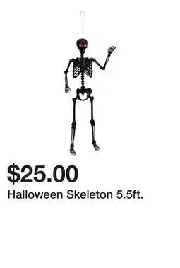 Five Below Halloween Skeleton 5.5ft offer